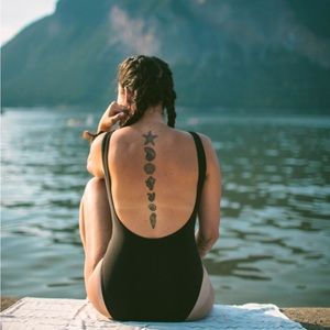 New Canoe Collective Bathing Suit Black X-Large